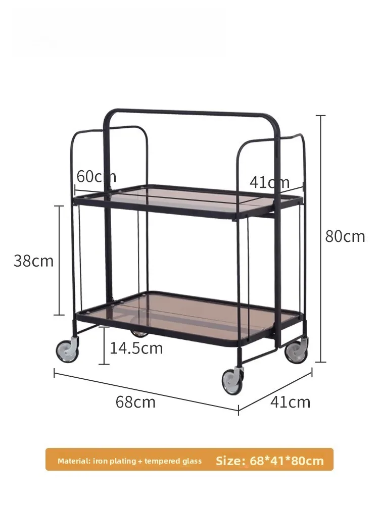 

Скандинавская средневековая тележка, небольшая бытовая тележка, передвижной стеллаж для хранения, приставной столик
