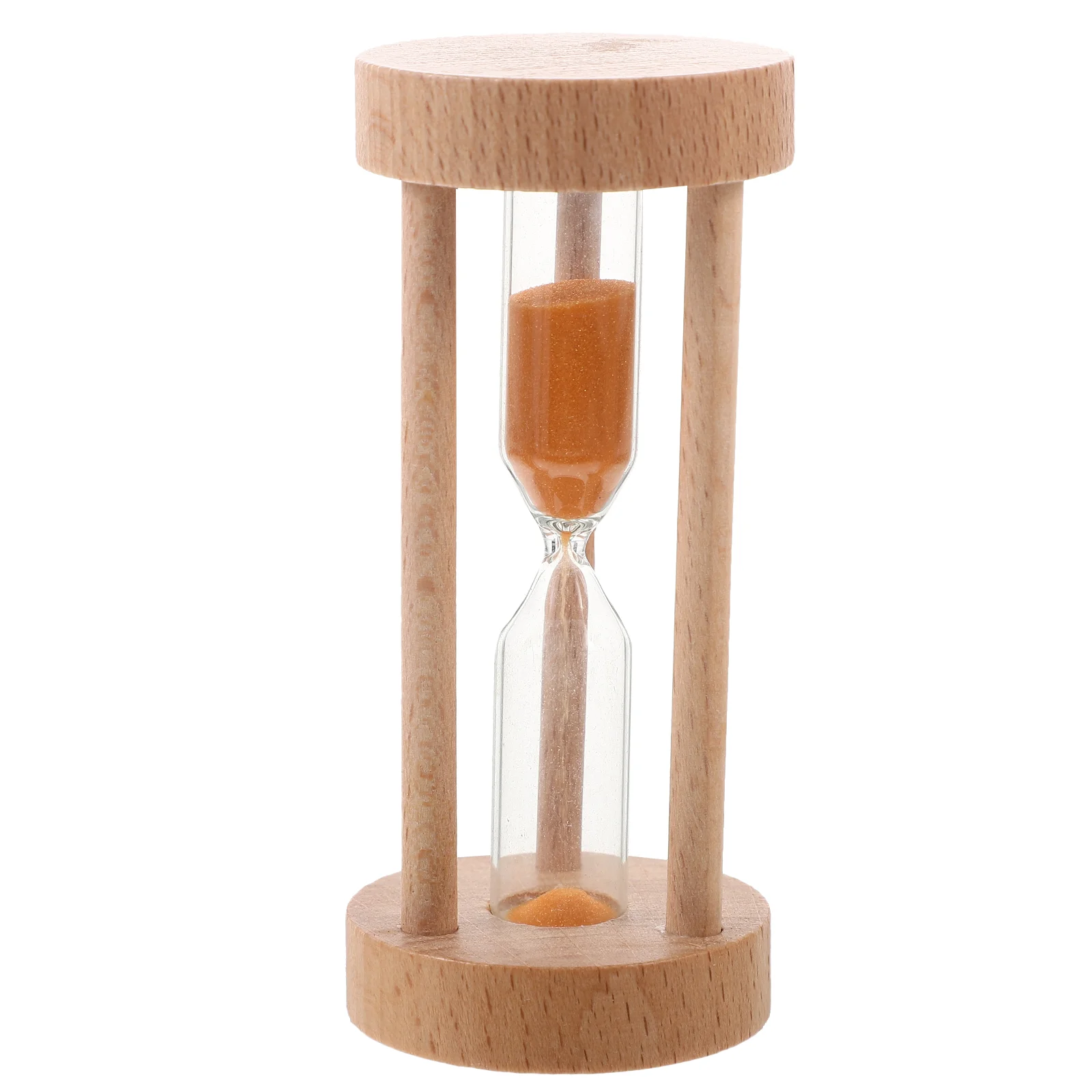 3 Min Wooden Sandglass Hourglass Orange Sand Timer Clock Table Desktop Decoration sand clock