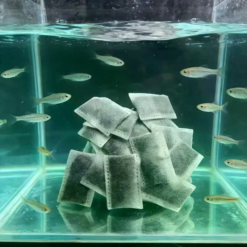 10/20/40pcs Aquarium Activated Carbon Bags Fish Tank Filter Media Water Purifying Removes Odor No Dust Clean Clear