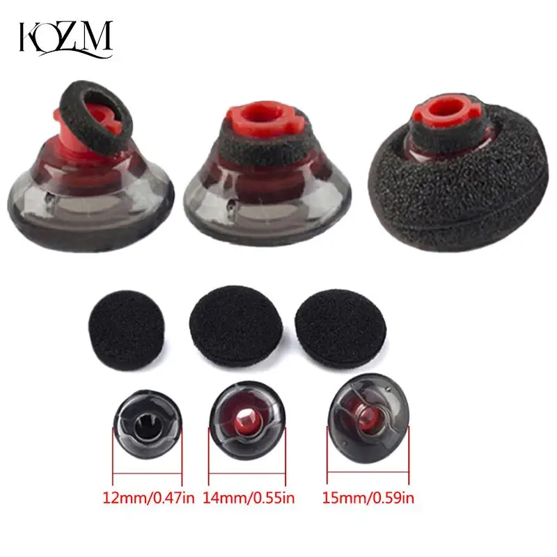 For Plantronics Voyager 5200 Earplugs Soft Silicone Ear Pads Earphone Clear Earbuds Tips Eargels Black Foam