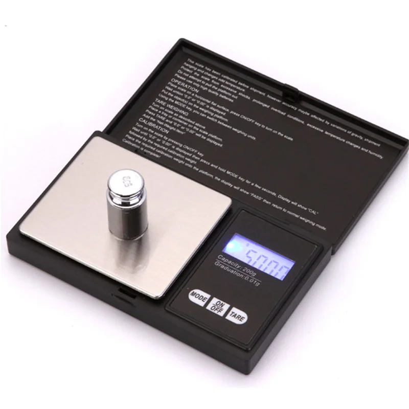 100g/0.01 500g 1000g/0.1 mini jewelry pocket scale high precision digital Electronic balance gram LCD  poetable