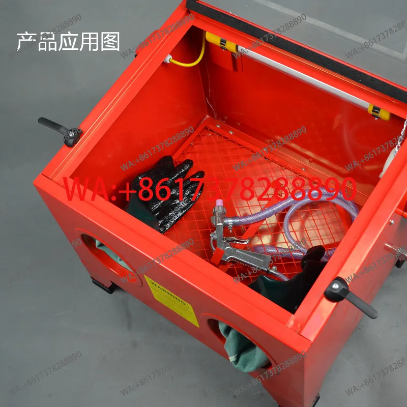90  110  190  220 liter sandblasting machine is equipped without nozzle