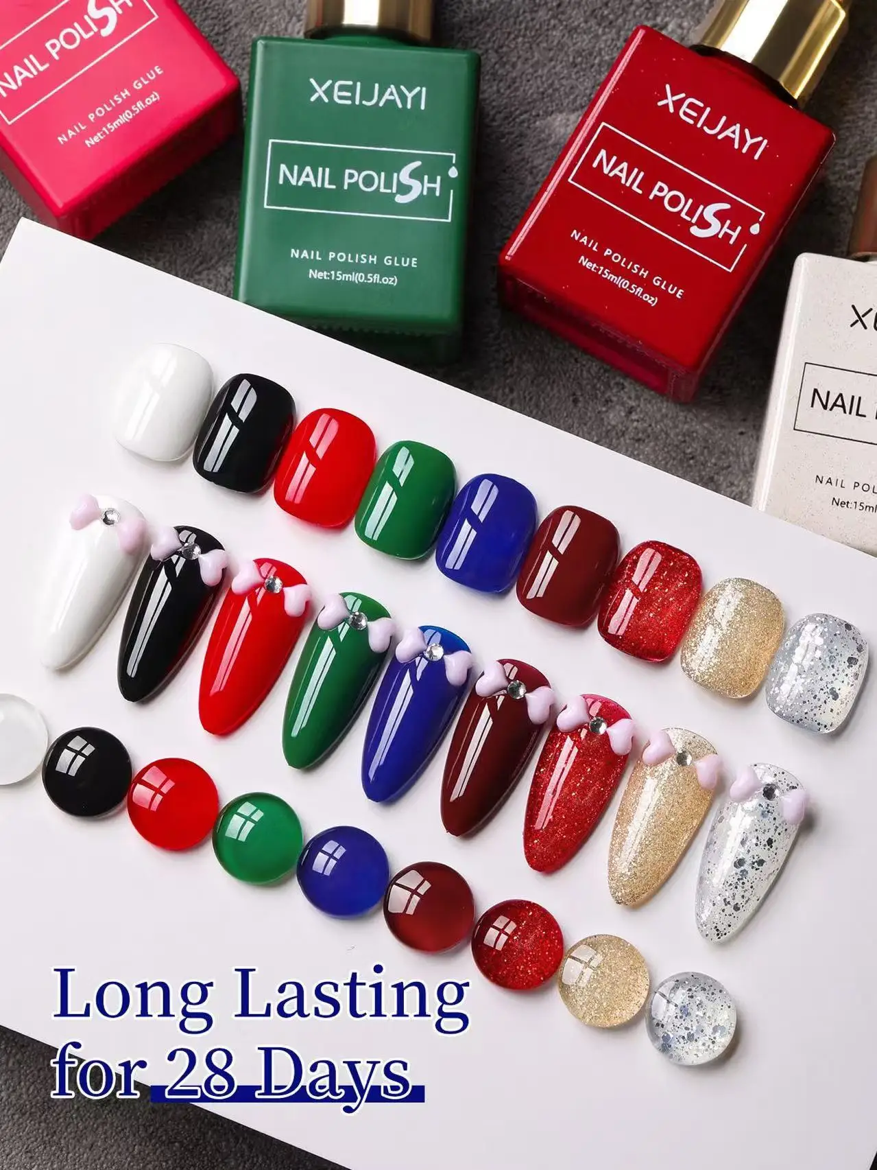 9 Stuks Kleur Gel Set 15Ml Baksteen Rode Gel Nagellak Pure Soak Geen Veeg Nagel Gel Polish Geschikt gel Nail Kit Voor Beginner