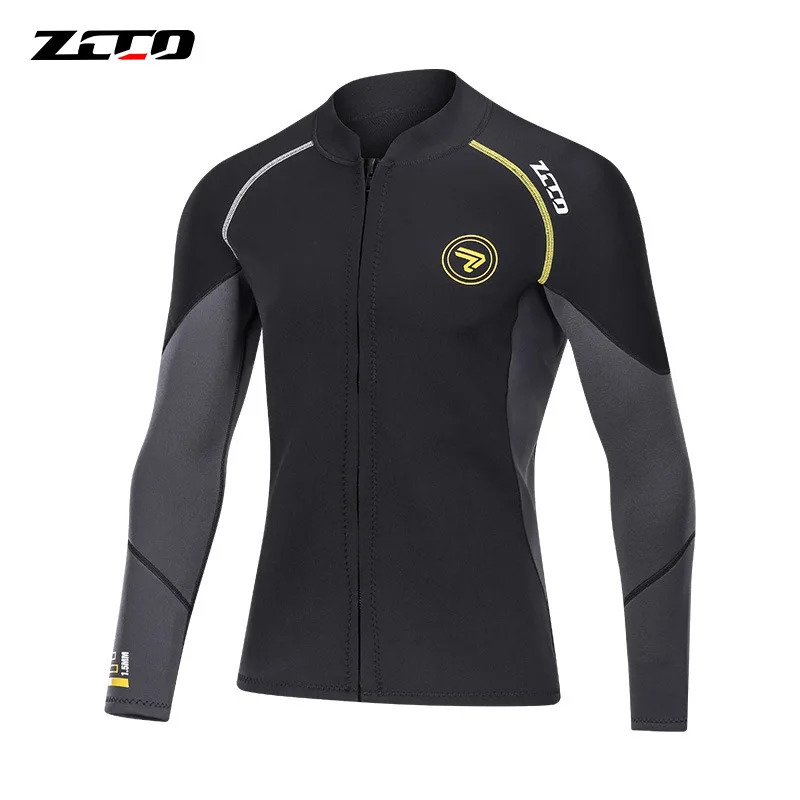 ZCCO 3mm Hot Model Surfing and Fishing Diving Suit Men's and Women's Split Coldproof Warm Top Snorkeling Clothing