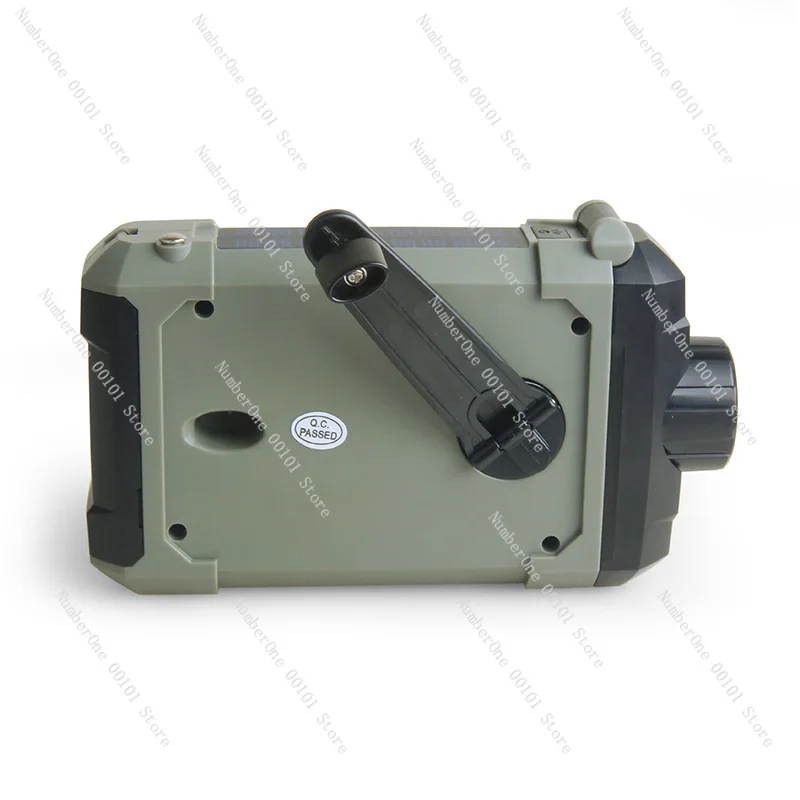 Portable multi-function emergency radio | A must for outdoor charging of solar hand-cranked power generation