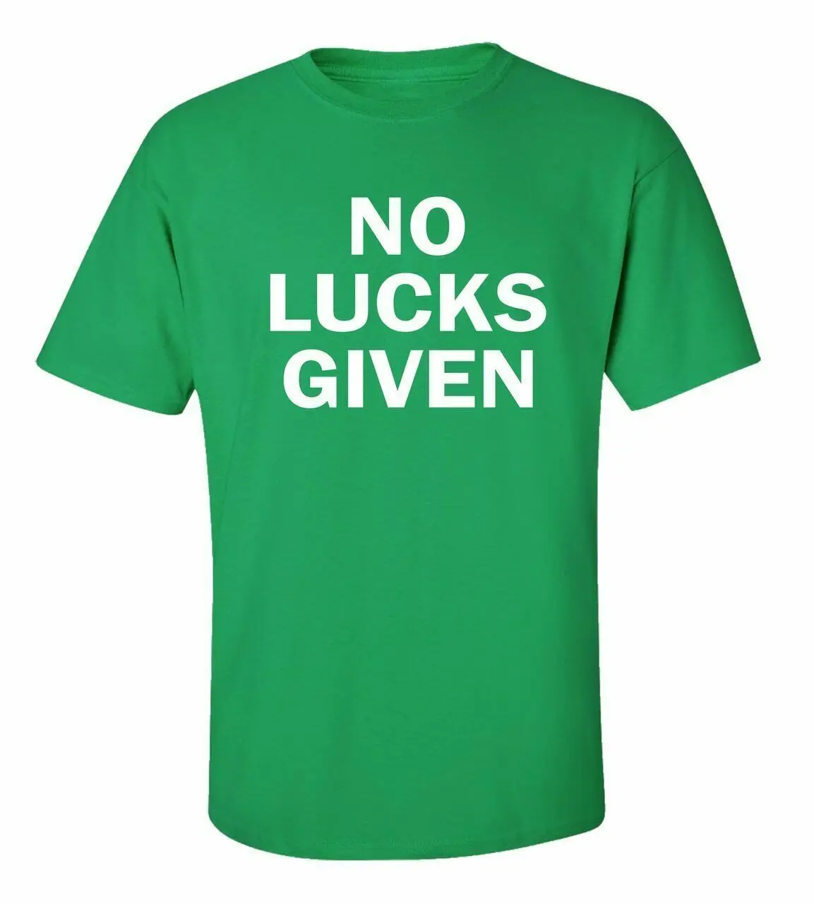 Divertente St Patrizio No Lucks Dato Adulto T Shirt Manica Corta