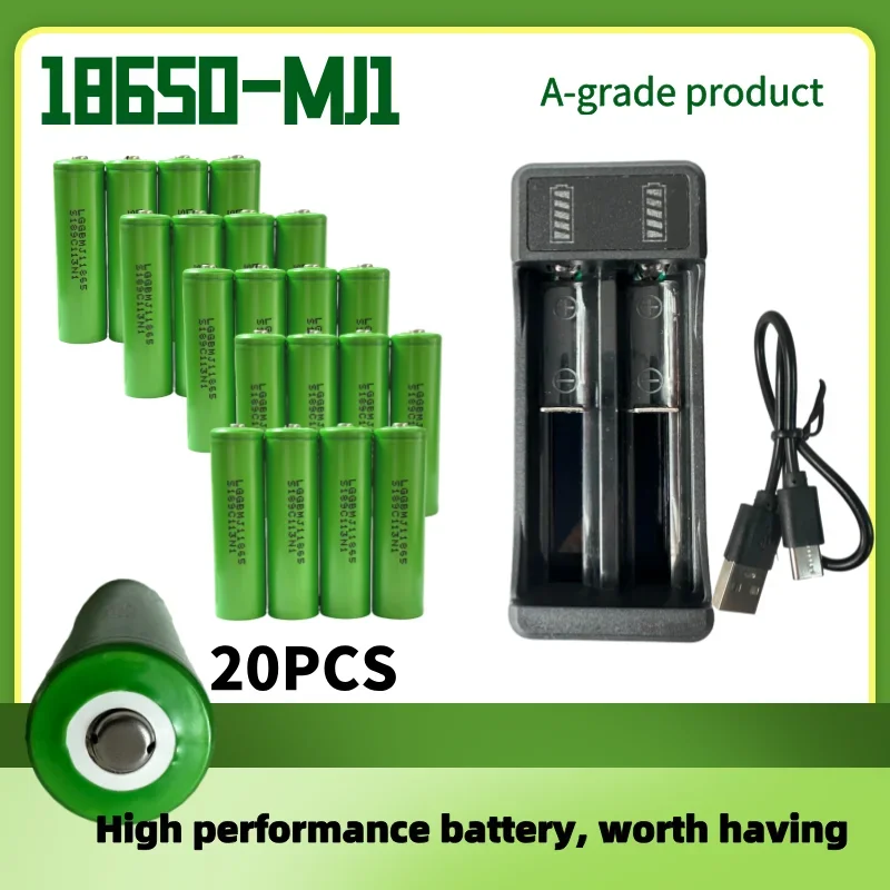 18650 Battery Tip Battery Rechargeable 18650 MJ1 3.7 V 3000Mah 25A Suitable for clocks, flashlights, digital cameras.