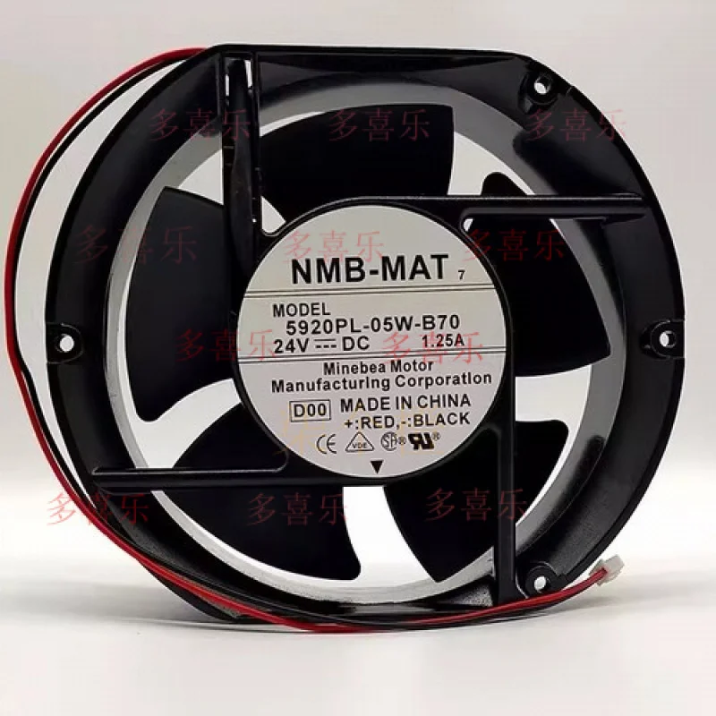 

WW ДЛЯ NMB-MAT7 5920PL-05W-B70 17251 DC 24V 1,25A Охлаждающий вентилятор с алюминиевой рамой