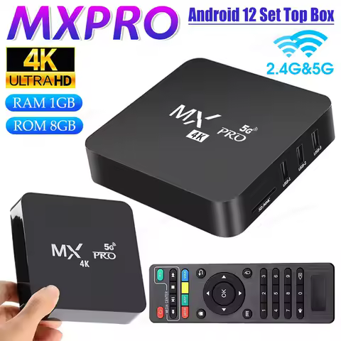 TV Box MX Pro 4K Smart Tv Box Android 2.4/5G 8GB ROM 3D Youtube Media Player Home Theater TV For IPTV Netflix Set-top Box