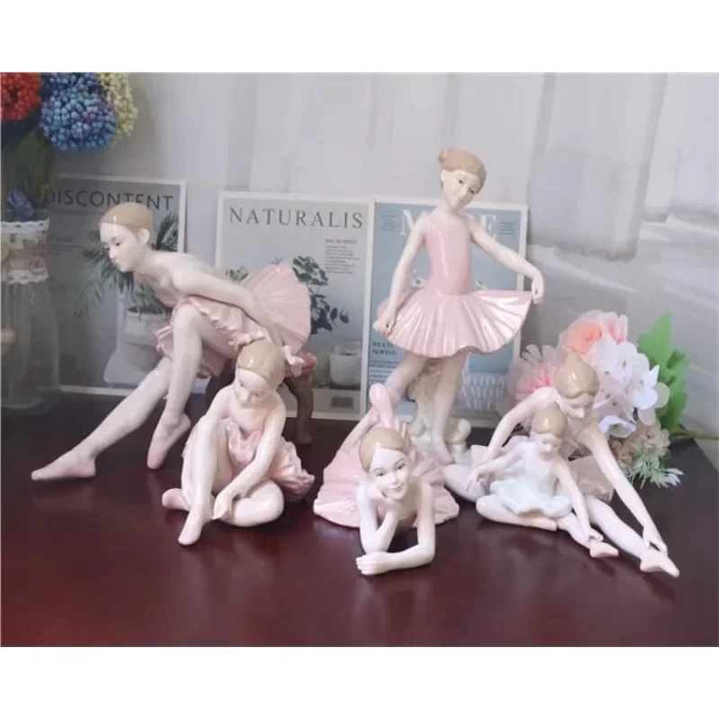 

Spain, elegant porcelain dolls, character ornaments, pink ballerina, girls, home accessories, wedding gif