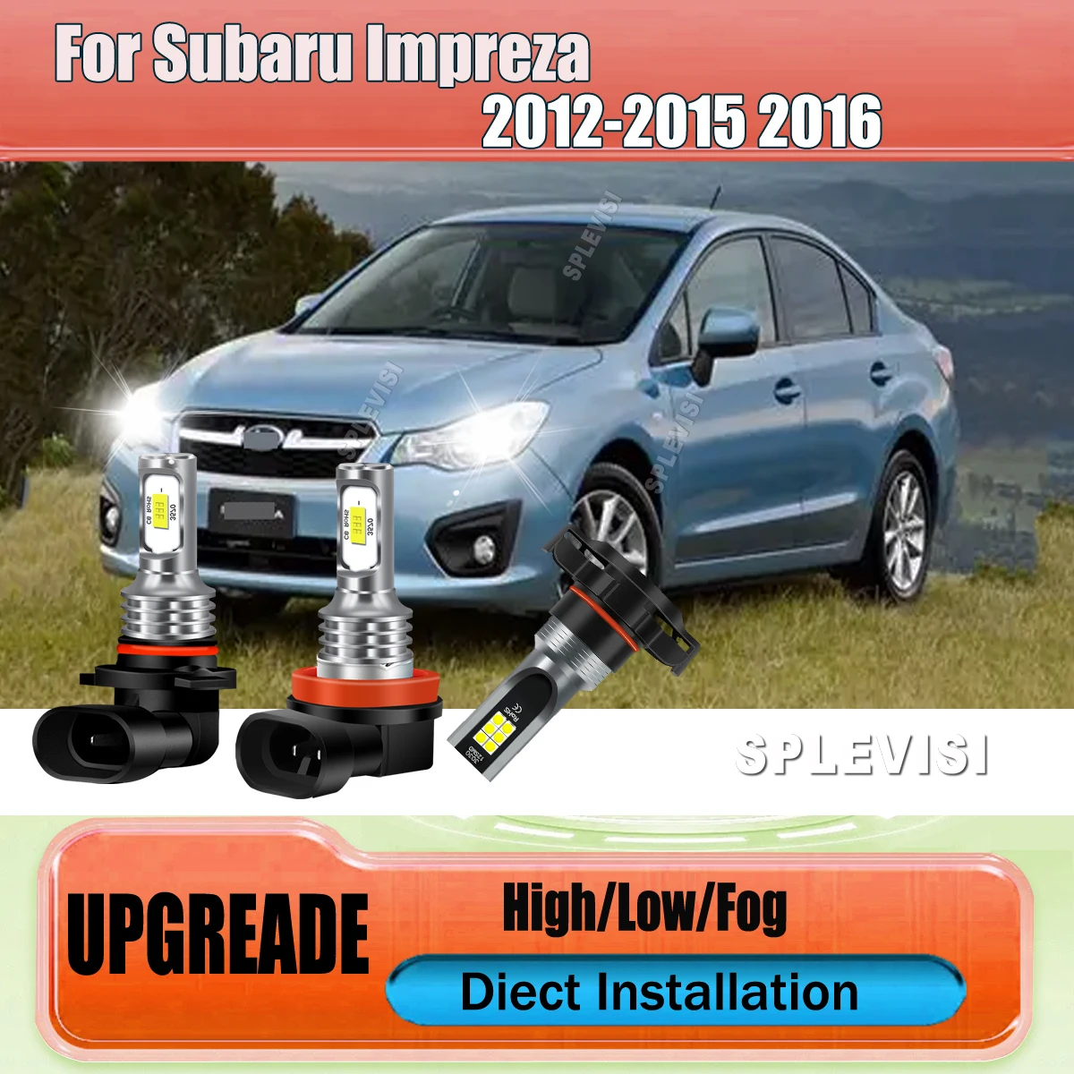 

9005 H11 Main Dipped Beam Headlamp H16 Fog Lights Upgrade Your Visibility For Subaru Impreza 2012 2013 2014 2015 2016