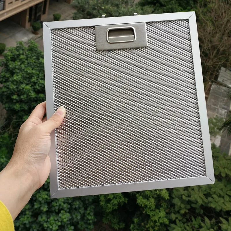 cooker hood mesh filter hood metal grease filter range hood filter replacement filter screen aluminum mesh 270X320 260X320 252x3