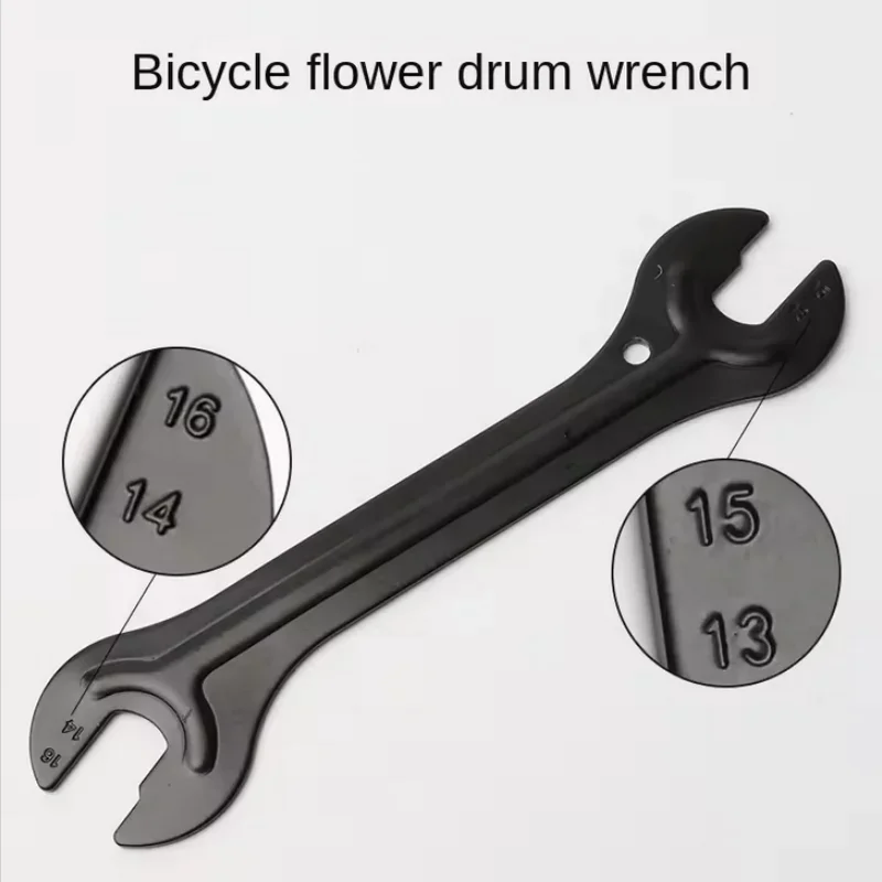 1PC Steel Open End Bicycle Hub Cone Wrench Axle Spanner Durable Bike Repair Tool Accessory for Cycling Equipment