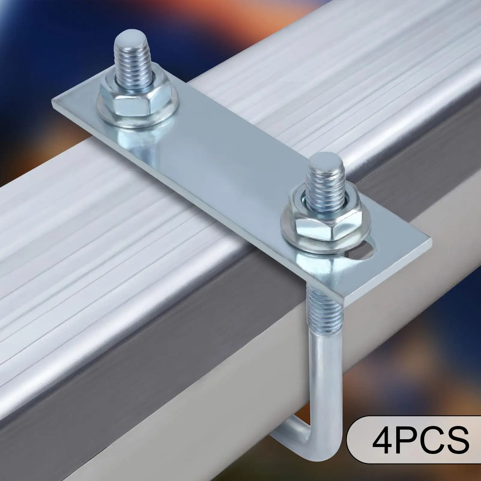 Square U Bolts Set with Plate Nuts Washers Galvanized for Industrial Automotive Manufacturing Applications