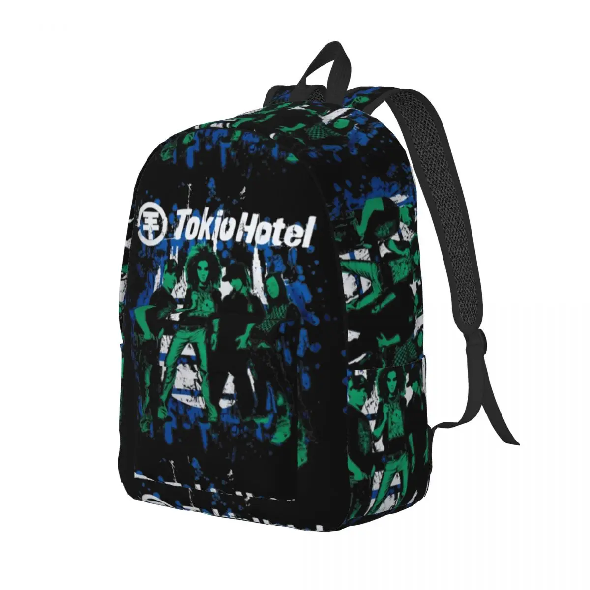 Tokio Hotel Rock Backpack for Men Women Casual Student Business Daypack Music College Canvas Bags Outdoor