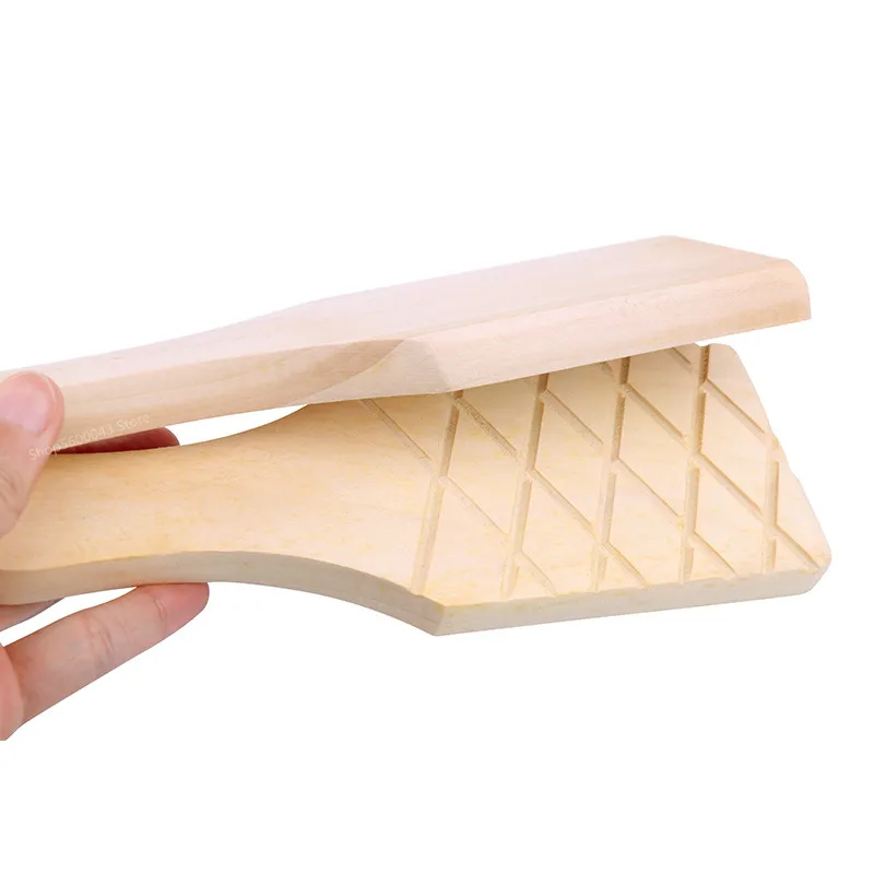 Pottery Tool Texture Shot Clay Board Trumpet Solid Wood Shot Soft Pottery Shot Mud Sculpture Clay Board Modeling Tool