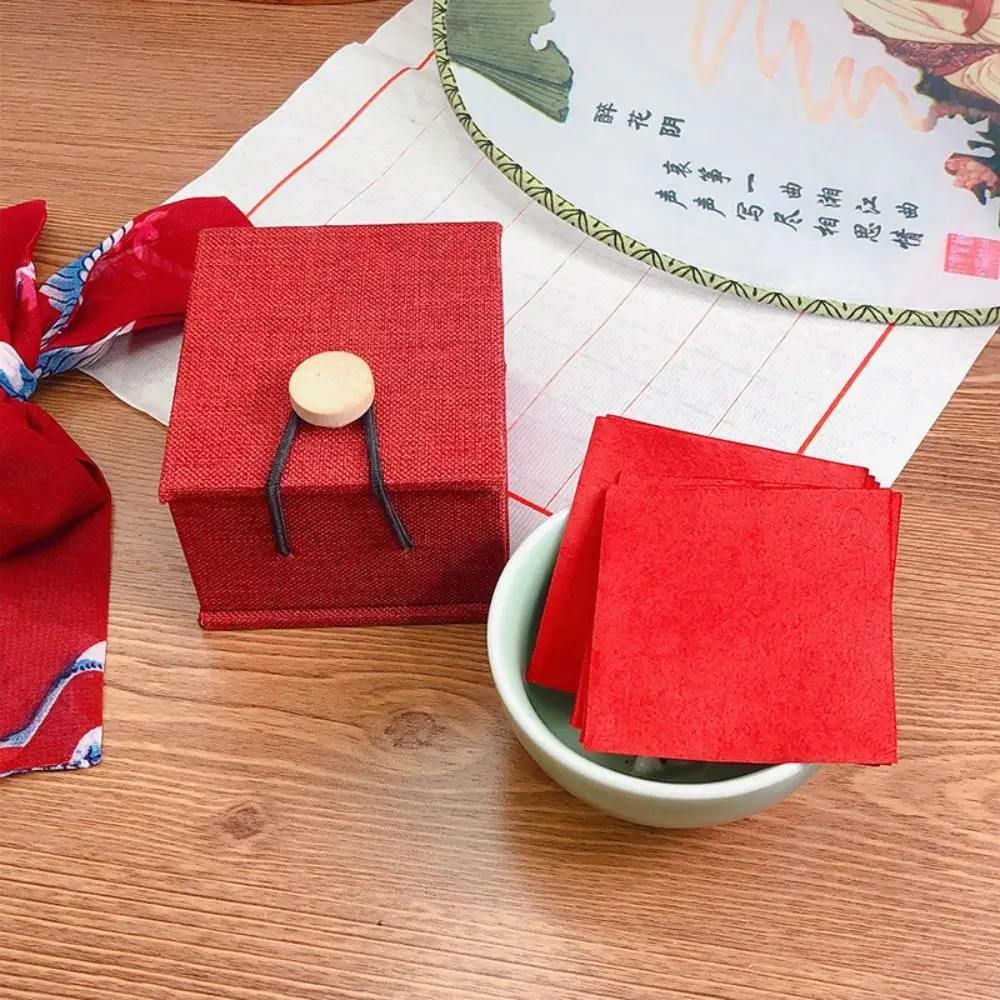 Papel de lápiz labial chino antiguo de larga duración, papel de brillo de labios clásico rojo, lápices labiales de terciopelo impermeables mate, papel de boda