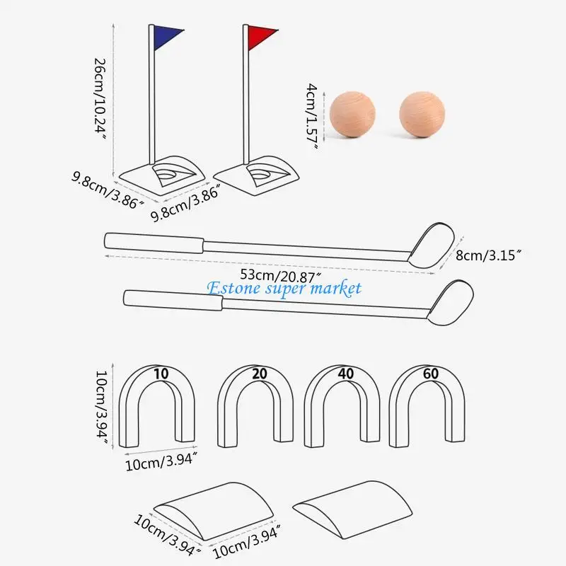 090B ensemble Club Golf pour enfants, Mini Golf, intérieur extérieur, jouets pelouse, ensemble jeu, exercice pour