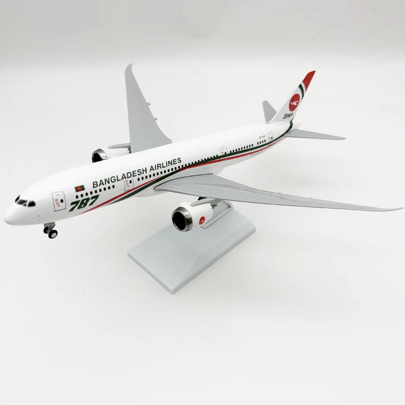 30cm Bangladesh Airways B787 Model Plane Resin Diecast Airplane With Landing Gear Wheels Stand Souvenir Hobby Collection Gift
