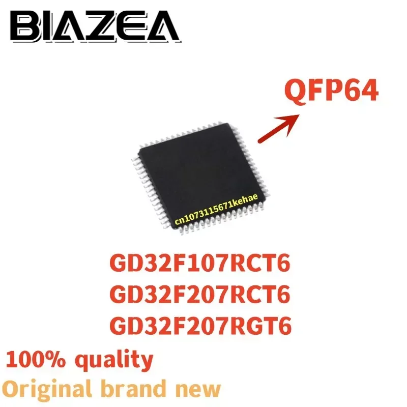 1piece GD32F107RCT6 GD32F207RCT6 GD32F207RGT6 QFP64 Chipset