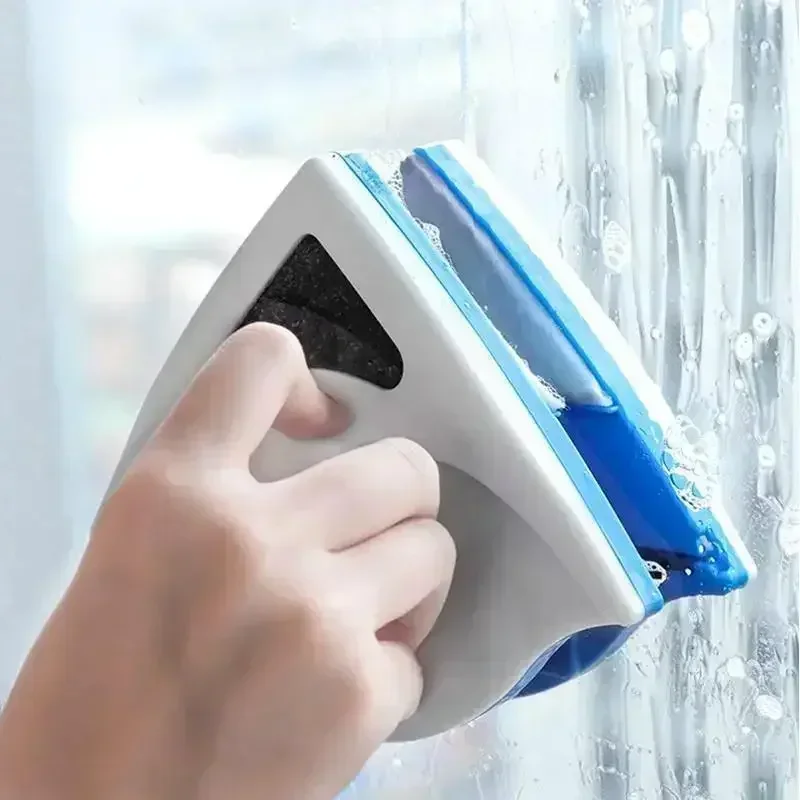 2025 3-8mm Magnetic Glass Window Cleaning Tool Automatic Water Discharge Double-layer Wiper Household Special Window Cleaner