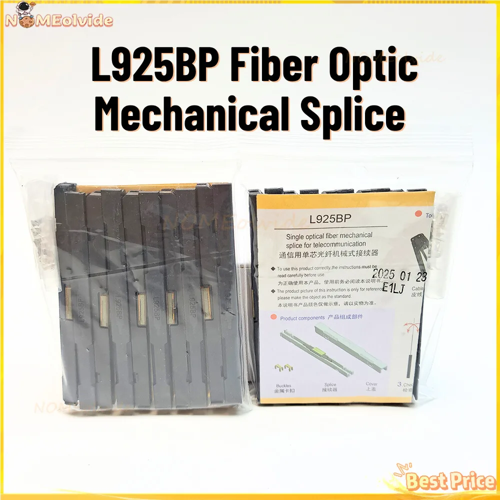 

UNIKIT L925BP Волоконно-оптическое механическое соединение Кабельное соединение Голый оптоволоконный холодный соединитель Волоконно-оптическое механическое соединение L925BP