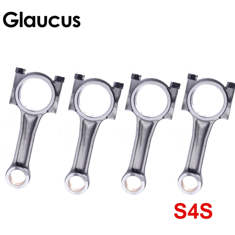 4pcs connecting rod conrod con rod for Mitsubishi engine : S4S   32A19-00012 32A19 00012 32A1900012