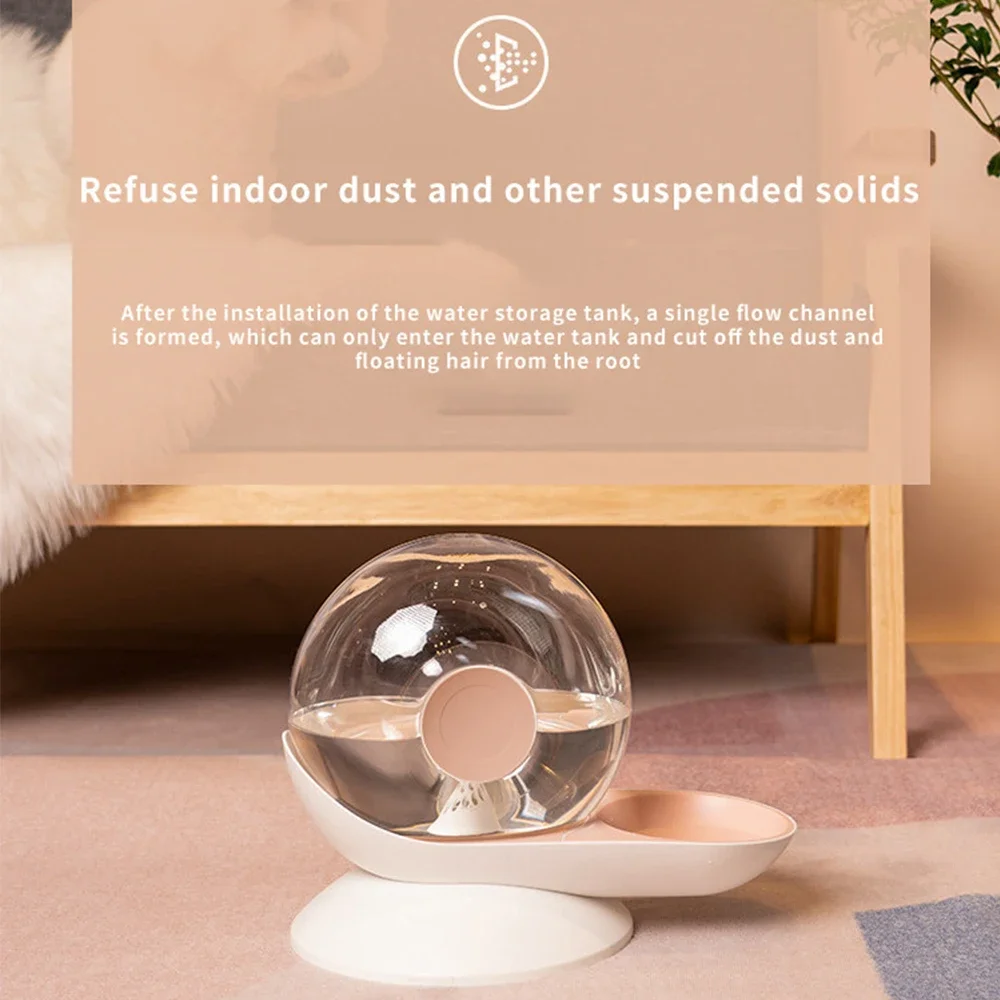 Snail Shaped Bubble Fountain Pet Water Cup Automatic Pet Water Dispenser for Cats Dogs Large Capacity Cat Water Bowl Pet Supplie