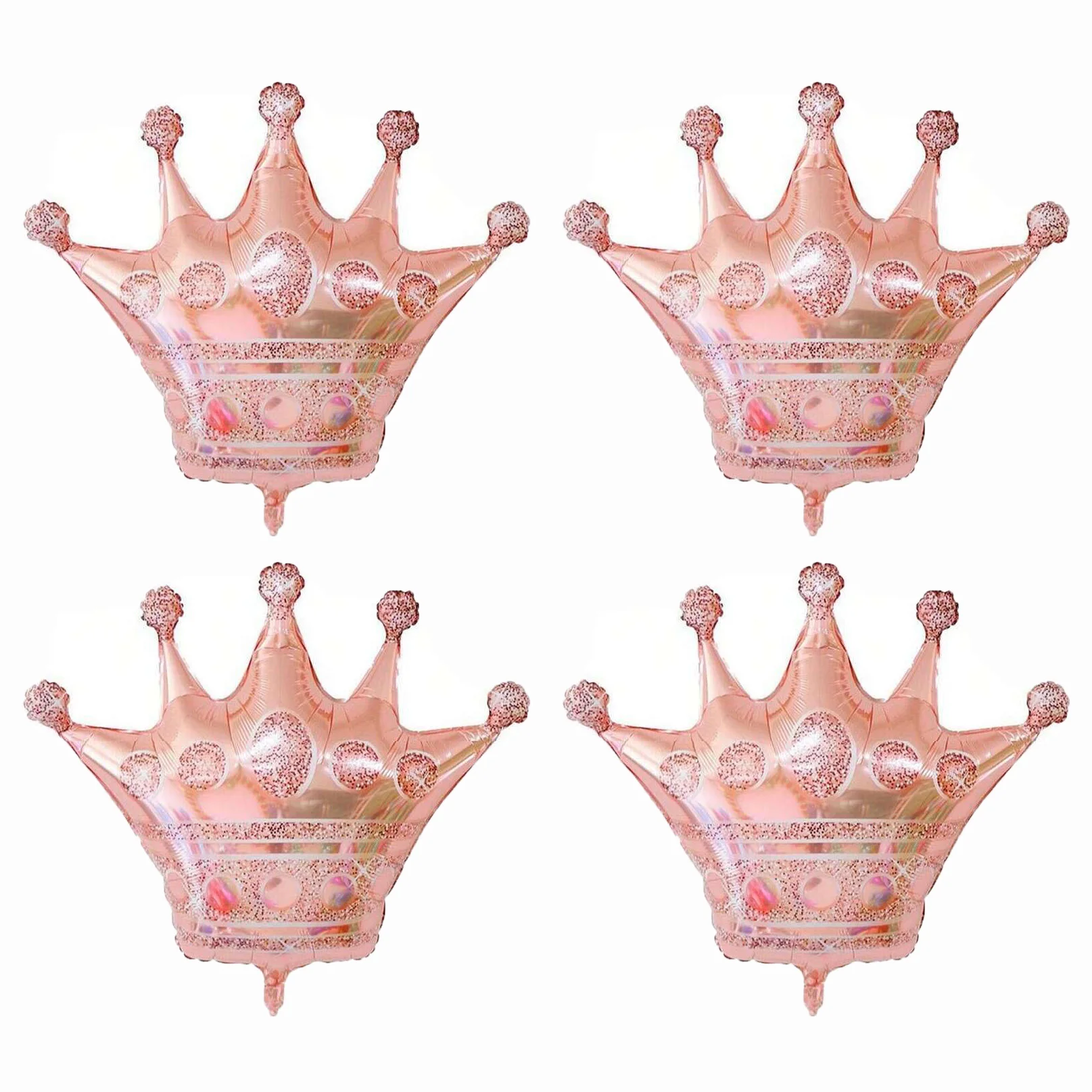 4Pcs Pink Crown Hel…