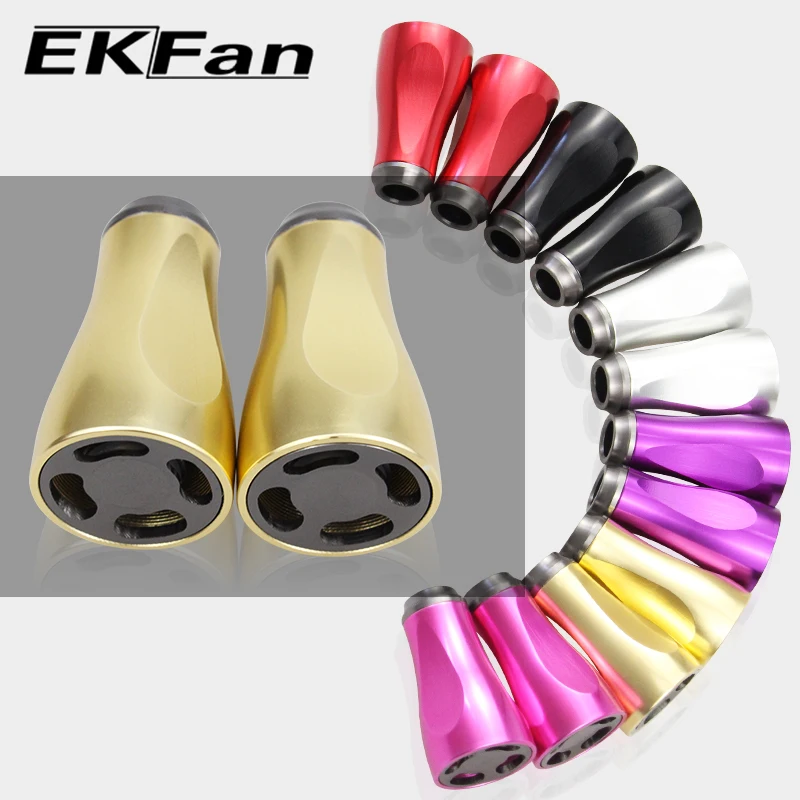 EKFan 2 Stück Aluminiumlegierung Spinn- und Baitcasting-Angelrollen-Griffknöpfe für SHI/DAI 7*4*2,5mm Lager, DIY-Teile für Köderrollen – Detail 5