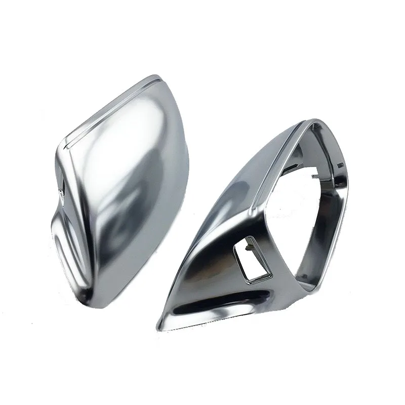 For Q5 8R Q7 4L SQ5 Silver Matte Rearview Side Mirror Cover Caps Chrome 2009 - 2017