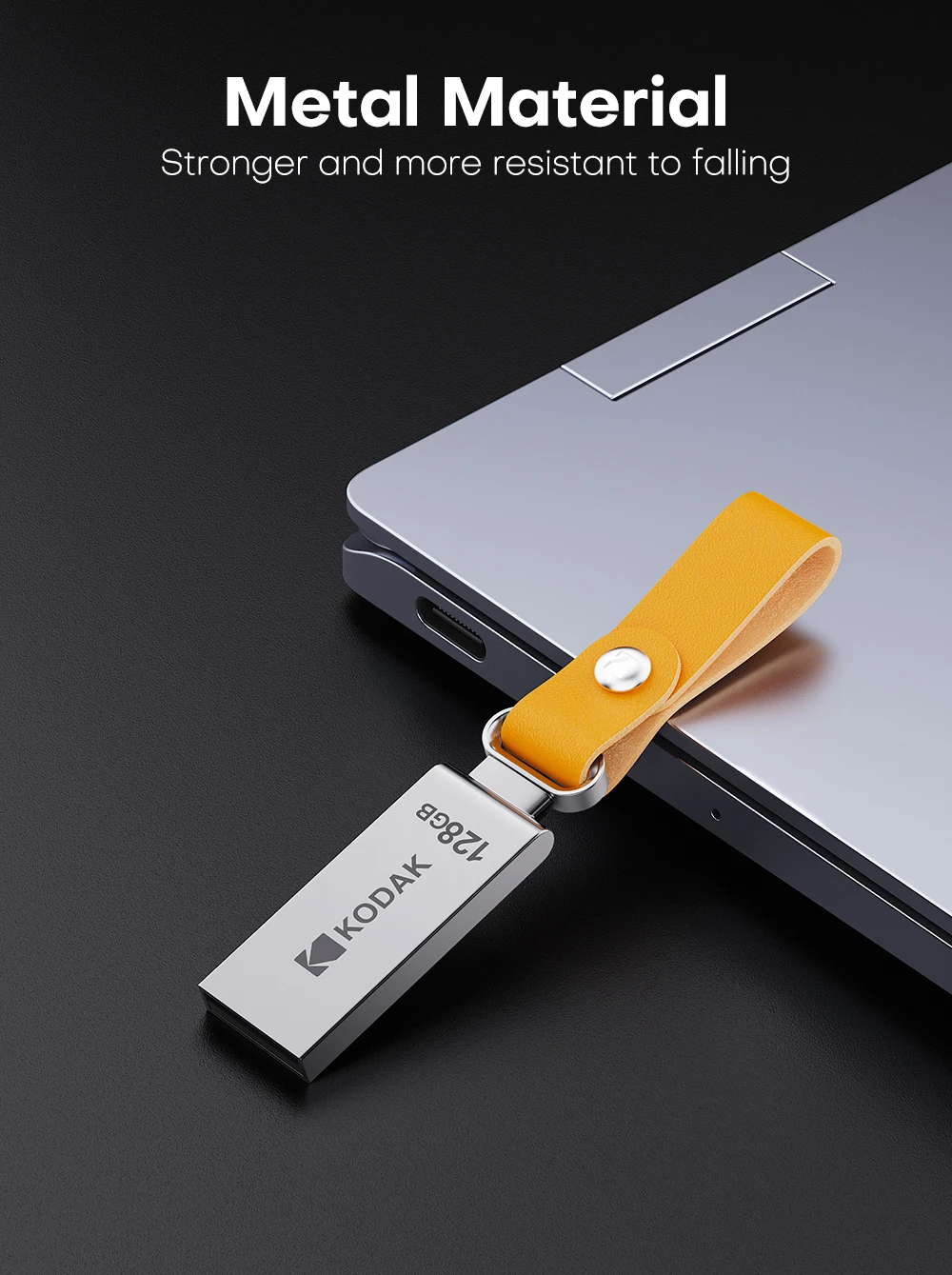 KODAK K122 USB 2.0 Flash-Laufwerk 128 GB 64 GB 32 GB Mini-Metall-Pendrive Wasserdichter Speicherstick für PC Laptop – Detail 2