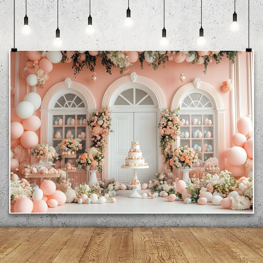 Toile de fond Sweet Shop pour décoration de fête d'anniversaire de fille, fond de photographie, décor de table de gâteau de crème glacée, photocall, salon de dessert