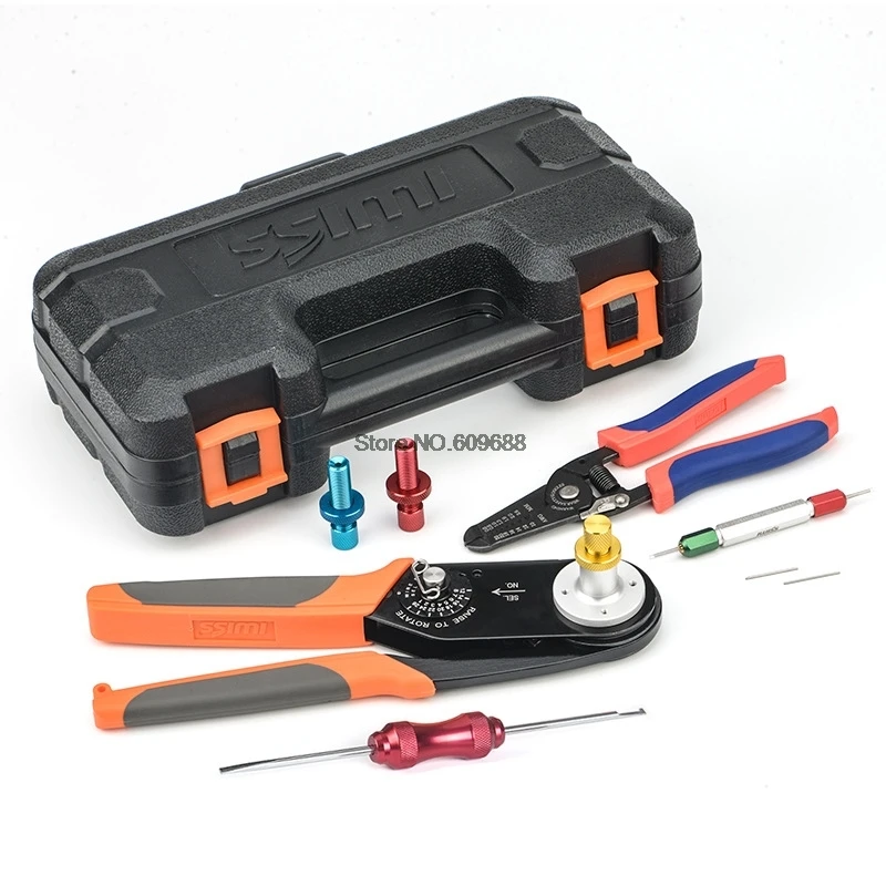 

HDT-48-00RT+G20 Tool Kit JST2109S12 # 16 # 20 # DT DTM DTP Crimping Pliers Combination Tool Work With Deutsch Connectors