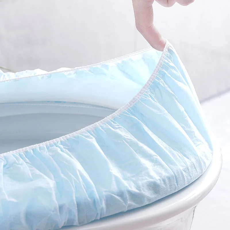 

10pcs Disposable Paper Toilet Seat Cover Business Trips Camping Travel Hotel Bathroom Waterprof Non-woven Toilet Cushion