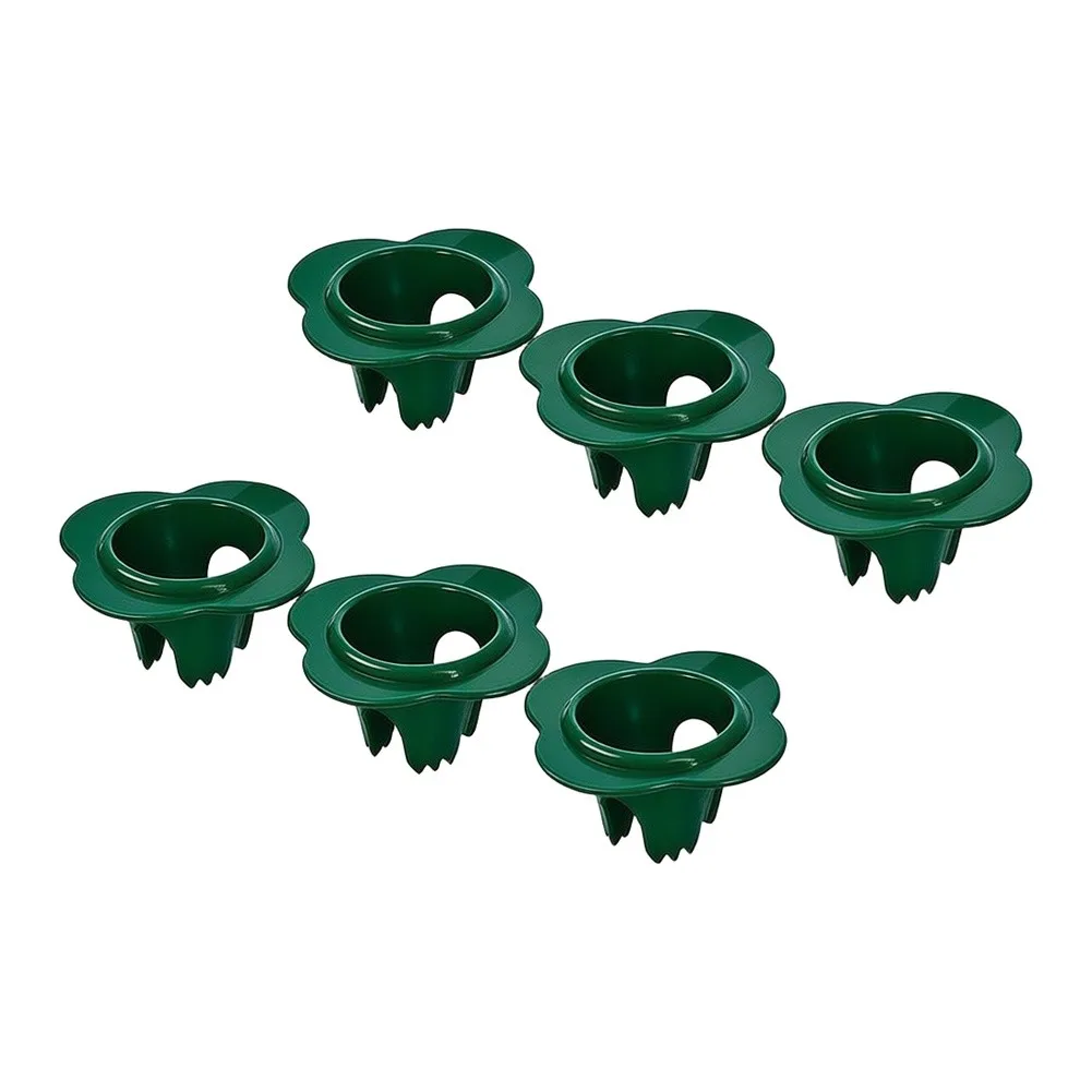 Green PP Sprinkler Head Protector Flower Design 6.89 Inch Diameter Lawn Sprinkler Cover for Up Sprinkler Heads