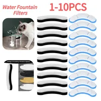 3/5/6/10PCS Cat Water Fountain Replacement Filter Elements Activated For Cats Pet Drinking Bowl Auto Feeder