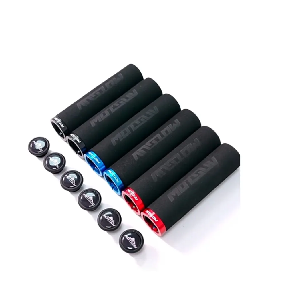 

Велосипедные ручки MOTSUV, амортизирующая противоскользящая ручка, губка MTB, стопорное кольцо руля, черный велосипедный руль, аксессуары для велосипеда