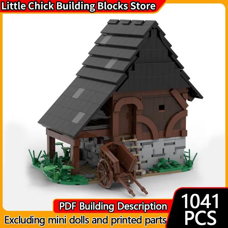 

Средневековый замок, модель MOC, строительные кирпичи, средневековый слабитель, коттедж, модульные технологии, подарки, праздник, сборка, детские игрушки, костюм