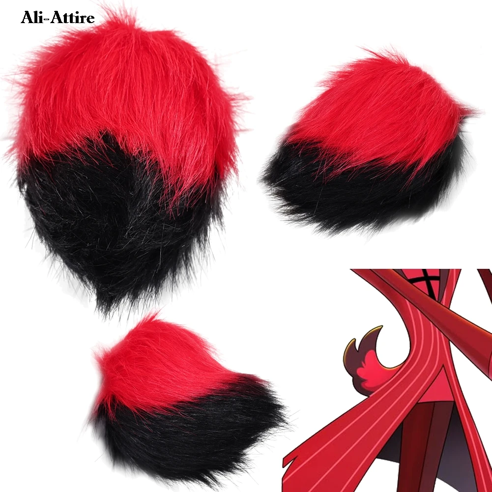 

TV Hell Inn Cosplay Alastor Red Black Tail Costume Accessories Party Disguise Halloween Carnival Roleplay Props Outfits Suit