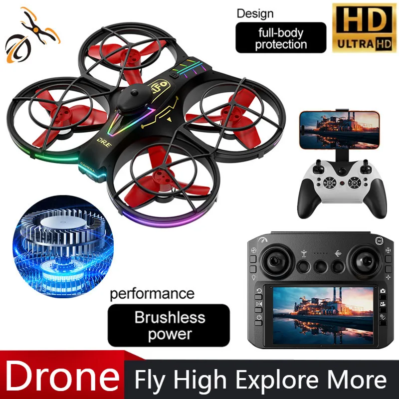 RH830 RC Professional Drone 4K HD Aerial Photography Laser Obstacle Avoidance Aircraft Remote LED Lights Quadcopter Gift toys