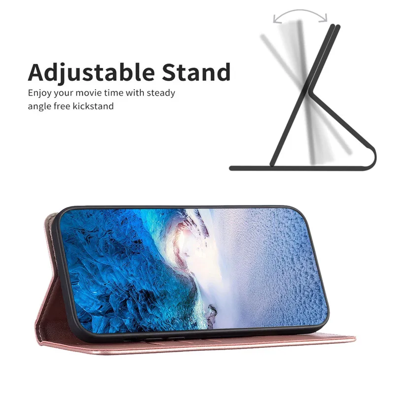 حافظة جلدية فاخرة لهاتف Xiaomi 15 15T 14 13 13T 12T 11T Pro 12 11 Lite 5G NE غطاء مغناطيسي حقائب محفظة بلون واحد