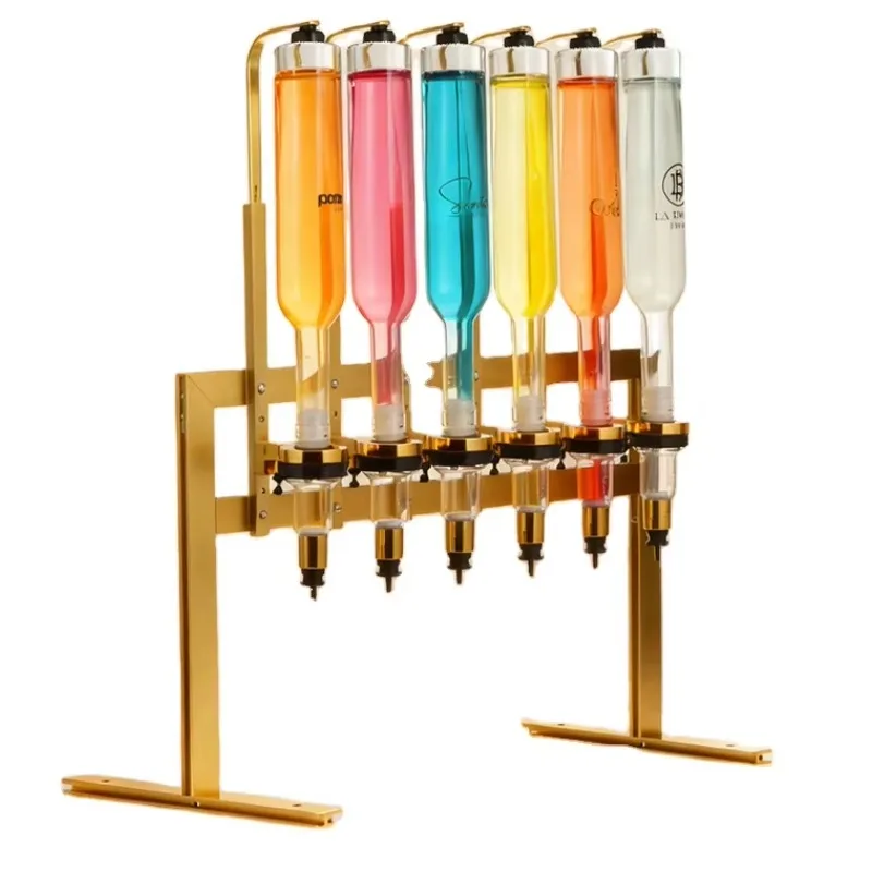 Newly designed 6 bottles of perfume dispenser bar set, perfume display stand in the whole store