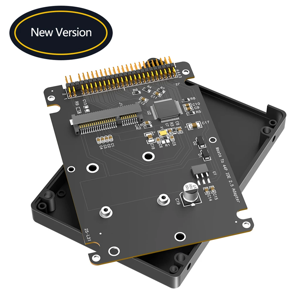 mSATA auf 2,5" 44-Pin-IDE-Adapter für Laptop-PC-Modifikationen, industrielle Steuerungen, POS-Geräte und Wartung, unterstützt Windows XP und Win7. – Detail 1