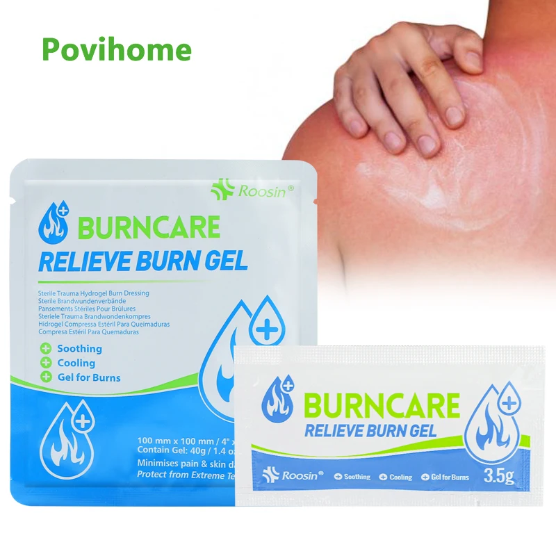 Burncare Relieve Burn Gel Burn Dressing Cooling Soothing Hydrogel Wound Dressing Effective Water Gel Burn Dressing Burn Injury