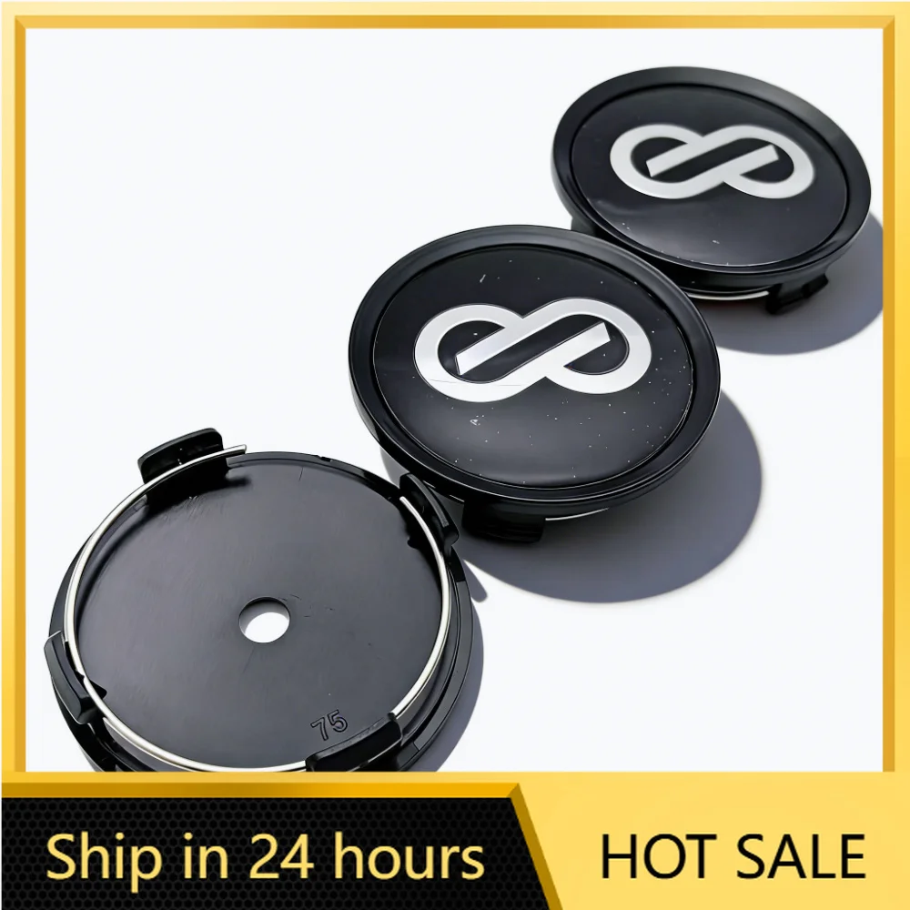 

4pcs JDM ENKEI Logo Emblem Badge Car Wheel Center Caps 75MM 70MM Wheels Hub Cap Rim Hubcaps Dust Cover Replace Car Accessories