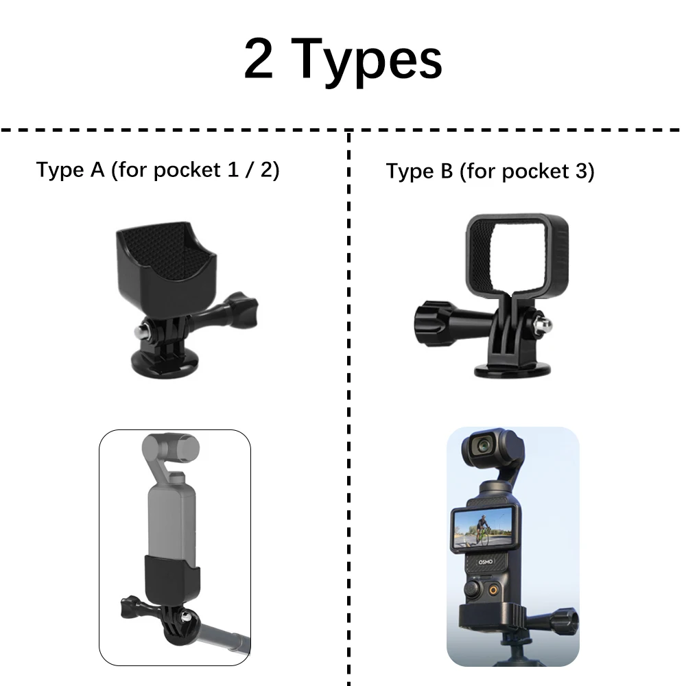 ملحقات كاميرا جيب DJI OSMO ، قوس مشبك توسيع الصدر ، مشبك حقيبة ظهر ، حامل تثبيت حزام المعصم ، 1 2 3