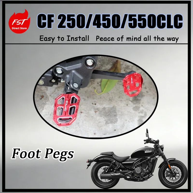 FOR Widened Front And Rear Footpegs for 250CLC/450CLC/550CLC Enlarged Anti-Slip Rear Brake Pedal - Enhance Foot Contact Surface