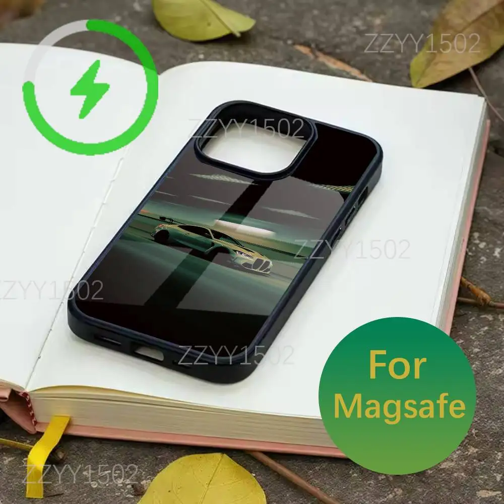 เคสโทรศัพท์ลายรถ BMW E46 M3 สุดเท่ สำหรับ iPhone 17,16,15,14,13,12,11,Pro,Max,Plus,Mini,SE4,E รองรับการชาร์จไร้สาย Magsafe