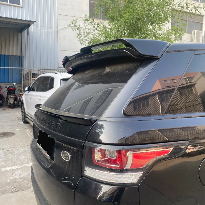 For Land Rover Range Rover Sport Rear & Mid Spoiler 2013 to 2018 High Quality ABS Glossy Black Trunk Wing Body Kit